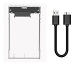 Case HD Externo Transparente Notebook Sata USB 3.0 Premium - Infokit