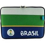Ficha técnica e caractérísticas do produto Case para Notebook 14" Brasil Fifa - Neoprene Azul