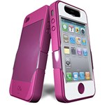 Ficha técnica e caractérísticas do produto Case Solo para IPhone 4G - Black/Pink - ISkin
