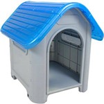 Casinha para Cachorro Medio Porte Plástica Mec N.3 Azul