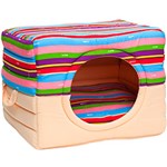 Ficha técnica e caractérísticas do produto Casinha para Cães e GatosToca Colors Bege Grande com Almofada MyNico