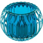 Ficha técnica e caractérísticas do produto Castiçal Decorativo Bc0024D de Vidro Azul - BTC