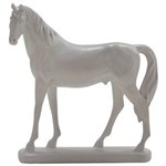 Ficha técnica e caractérísticas do produto Cavalo Decorativo BTC de Resina – Branco