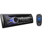 CD Player Automotivo KD-R739BT JVC com Iluminação de Cor Variável, Rádio AM/FM, Bluetooth, Entrada USB e Entrada Auxiliar