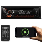 CD Player Automotivo Pioneer DEH-S1080UB 1 Din USB AUX RCA AM FM MP3 Android Mixtrax com Controle