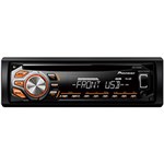 Ficha técnica e caractérísticas do produto CD Player Automotivo Pioneer DEH-X1680UB - Rádio AM/FM, Controle Remoto, Painel Destacável, Entradas USB e AUX