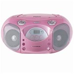 Ficha técnica e caractérísticas do produto CD Player Portátil Philco PB120R C/ MP3 e USB - Rosa