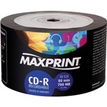 Ficha técnica e caractérísticas do produto CD-R Maxprint 700MB/80min 52x (Bulk C/ 50)