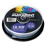 Ficha técnica e caractérísticas do produto Cd-Rw C/10 Unidades Maxprint