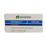 Ficha técnica e caractérísticas do produto Celesporin 150mg 12 Comprimidos Ouro Fino Antibiótico Cães e Gatos