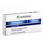 Ficha técnica e caractérísticas do produto Celesporin 150mg com 12 Comprimidos Ourofino