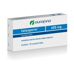 Ficha técnica e caractérísticas do produto Celesporin 600mg C/ 10 Comprimidos - Ourofino