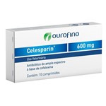Ficha técnica e caractérísticas do produto CELESPORIN 600mg - Caixa com 10 Comp - Ourofino