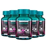 Cellublock Anticelulite - 5 Un de 60 Cápsulas - Fortvitta