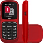 Celular Alcatel OT-217 Desbloqueado, Vermelho, Dual Chip, Vermelho e Memória Interna 1,8MB