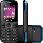 Ficha técnica e caractérísticas do produto Celular Blu Zoey Desbloqueado Preto-Azul 24MB