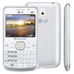 Ficha técnica e caractérísticas do produto Celular Desbloqueado LG C397 Branco com Dual Chip, Teclado Qwerty, Câmera 2MP, Wi-Fi, MP3, Rádio FM, Bluetooth, Fone e Cartão 2GB