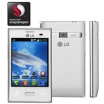 Ficha técnica e caractérísticas do produto Celular Desbloqueado LG Optimus L3 E400 Branco com Tela de 3,2”, Android 2.3, Câmera 3MP, 3G, Wi-Fi, GPS, Rádio FM, MP3, Bluetooth - Claro