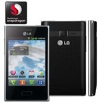 Ficha técnica e caractérísticas do produto Celular Desbloqueado LG Optimus L3 E400 Preto com Tela de 3,2”, Android 2.3, Câmera 3MP, 3G, Wi-Fi, GPS, Rádio FM/MP3, Bluetooth e Fone - Claro