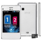 Ficha técnica e caractérísticas do produto Celular Desbloqueado LG T375 Branco com Dual Chip, Câmera 2MP, Rádio FM, MP3, Touch Screen, Bluetooth, Wi-Fi, Fone e Cartão 2GB - Vivo