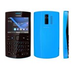 Ficha técnica e caractérísticas do produto Celular Desbloqueado Nokia Asha 205 Preto/Azul com Dual Chip, Câmera VGA, Teclado QWERTY, Rádio FM, MP3 e Fone de Ouvido