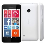Ficha técnica e caractérísticas do produto Celular Desbloqueado Nokia Lumia 530 Dual Branco com Windows Phone 8.1, Tela de 4”, Câm. 5MP, 3G, WiFi, Bluetooth, A-GPS e Processador Quad Core - Tim