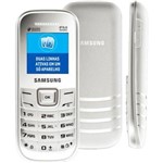 Celular Desbloqueado Samsung E1207 Branco com Dual Chip, Viva-voz, Rádio Fm e Fone de Ouvido.