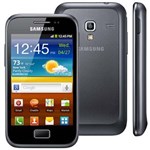 Ficha técnica e caractérísticas do produto Celular Desbloqueado Samsung Galaxy Ace Plus S7500 Dark Blue com Câmera 5.0, Android 2.3, GPS, Wi-Fi, 3G, Bluetooth, MP3, Touch Screen e Fone