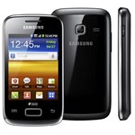 Ficha técnica e caractérísticas do produto Celular Desbloqueado Samsung Galaxy Y Duos S6102B Preto com Dual Chip, Android 2.3, Wi-Fi, 3G, GPS, Câmera 3MP, MP3, Touch, Fone e Cartão 2GB - Tim