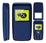 Ficha técnica e caractérísticas do produto Celular DL YC335 Azul, Flip, Dual Chip, Tela de 1.8, Câmera, Rádio FM Bateria de Longa Duração