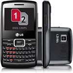 Celular Desbloqueado Oi LG X335 Dual Chip C/ Teclado QWERTY, Câmera 1.3MP, MP3, FM, Bluetooth e Fone de Ouvido