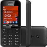 Ficha técnica e caractérísticas do produto Celular Dual Chip Nokia 208 Desbloqueado Preto Câmera 1.3 MP 3G Memória Interna 256MB