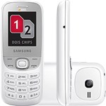 Ficha técnica e caractérísticas do produto Celular Dual Chip Samsung E2202 Branco Desbloqueado - Câmera Integrada, MP3 Player, Rádio FM, Bluetooth, Memória Interna 8MB