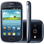 Celular Desbloqueado Samsung Galaxy Fame Duos Grafite com Dual Chip, Android 4.1, Wi-Fi, 3G, Câmera 5.0, MP3, GPS e Fone - Tim
