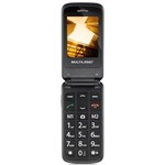 Ficha técnica e caractérísticas do produto Celular Flip Vita Câmera Rádio MP3 Lanterna Botão SOS Dual C