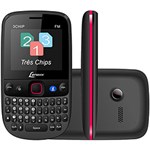 Celular Lenoxx CX-910 Desbloqueado Preto e Vermelho VGA