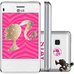 Ficha técnica e caractérísticas do produto Celular LG Barbie T375 Dual Chip Desbloqueado Branco Câmera 2MP Wi-Fi Memória Interna 50MB Cartão de Memória 2GB