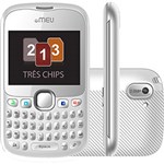 Ficha técnica e caractérísticas do produto Celular MEU SN66 Desbloqueado Tri Chip Branco/Cinza - Câmera de 1.3MP, MP3, Bluetooth, Rádio FM, Viva Voz