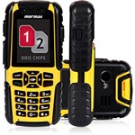 Ficha técnica e caractérísticas do produto Celular Mormaii Tank Desbloqueado, Preto/ Amarelo, Dual Chip, Câmera 2.0MP, à Prova D'água e Impactos e Memória Interna 512MB