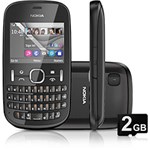 Celular Nokia Asha 201 Desbloqueado Tim, Grafite, Câmera de 2MP, Memória Interna 10MB e Cartão de Memória 2GB