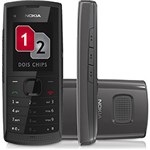 Celular Nokia X1-01- GSM C/ Leitor de Dois Chips, MP3 Player, Rádio FM, Lanterna e Fone de Ouvido - Desbloqueado Tim