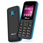 Ficha técnica e caractérísticas do produto Celular para Idosos Preto com Azul Blu Z4 Z190 2G Dual Sim Tela de 1.8" Vga Rádio Fm Lanterna