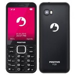 Celular Positivo P28 Dual Chip, Preto, Tela 2.8", Bluetooth, VGA com Flash, 32MB