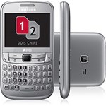 Ficha técnica e caractérísticas do produto Celular Samsung Ch@t 357 GSM Desbloqueado Cinza Dual Chip - Câmera de 2.0MP, Wi-Fi, Tela de 2.4" Teclado Qwerty, MP3 Player, Rádio FM, Bluetooth
