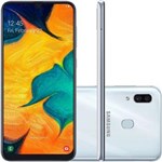 Ficha técnica e caractérísticas do produto Celular Samsung Galaxy A30 64Gb Branco 4G 6,4” 4Gb Ram