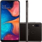 Ficha técnica e caractérísticas do produto Celular Samsung Galaxy A20 32gb 4g Dual Lte Preto