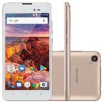 Ficha técnica e caractérísticas do produto Celular Smartphone Ms50l 3g Tela 5"" 8gb Android 7.0 Dourado/branco Nb707
