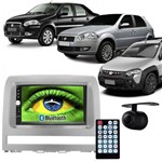 Ficha técnica e caractérísticas do produto Central Multimídia Mp5 Palio Strada Siena 05 à 11 D720BT Moldura 2 Din Prata USB Bluetooth Câmera Ré