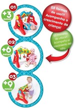 Ficha técnica e caractérísticas do produto Centro de Atividades Play Gym com Som - Rosa - Maral