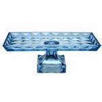 Ficha técnica e caractérísticas do produto Centro de Mesa Wolff de Cristal de Chumbo com Pé Diamond - Azul